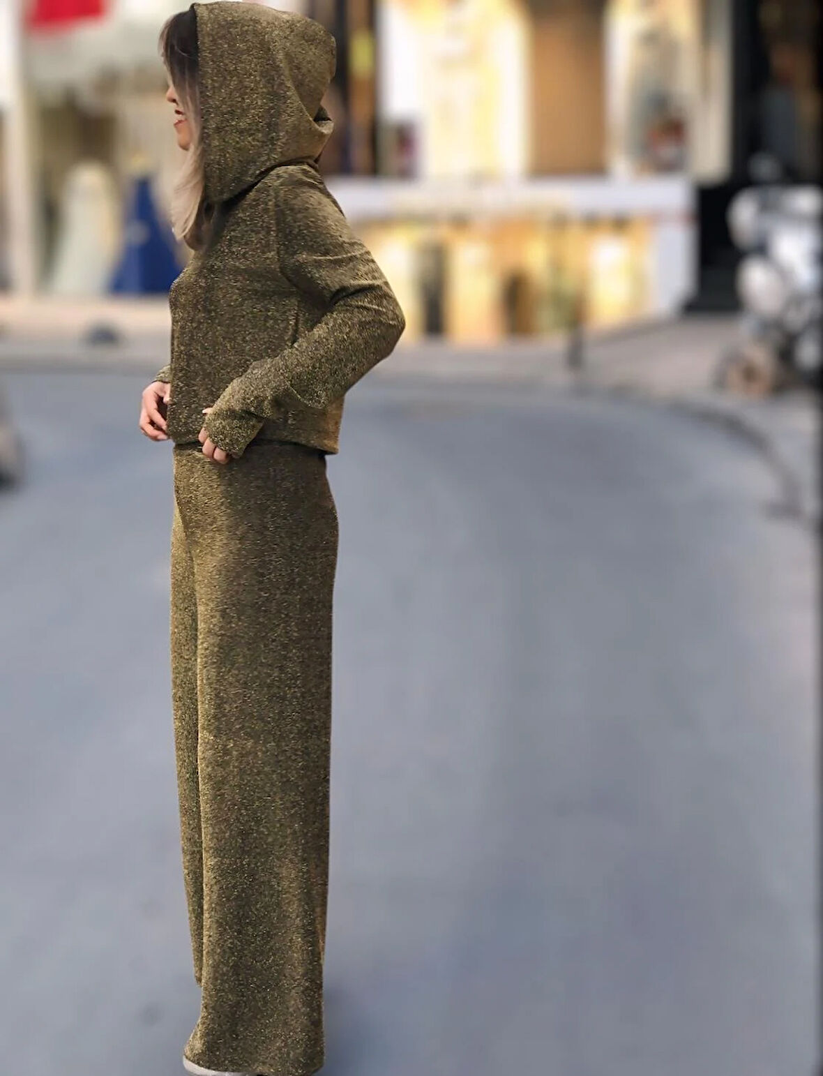 SİMLİ ÖRME PANTOLON