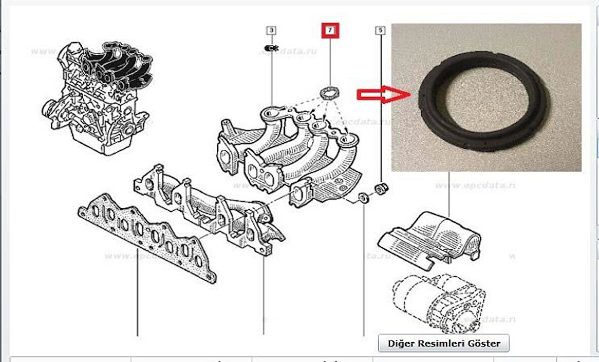 EMME MANİFOLD BOĞAZ CONTASI KNG 1.9 DZL. F8Q