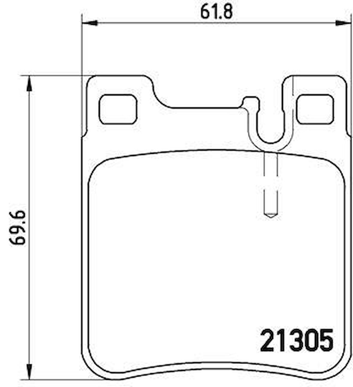 FREN BALATASI ARKA MERCEDES W203 C208 W124 W210 W140