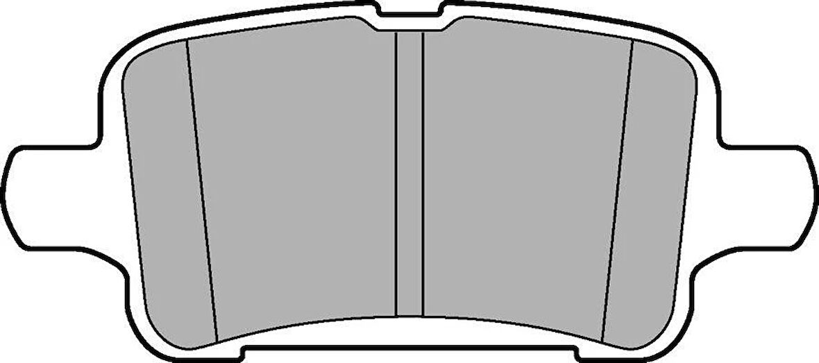 ARKA FREN BALATASI OPEL ASTRA K 1.0-1.4-1.4T-1.6T-1.6 CDTI 16 22 106.5x46.3x16.6