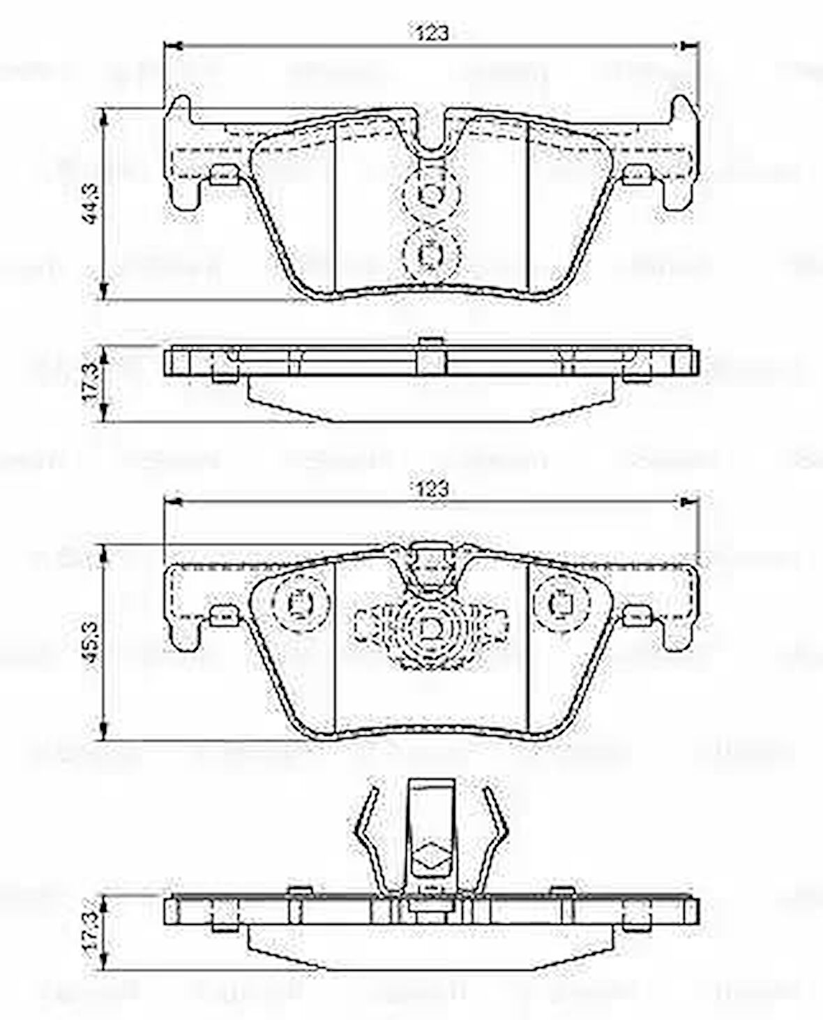 FREN BALATASI ARKA BMW F20 F30 F22 F32 F33 F34 F36 YENİ KOD