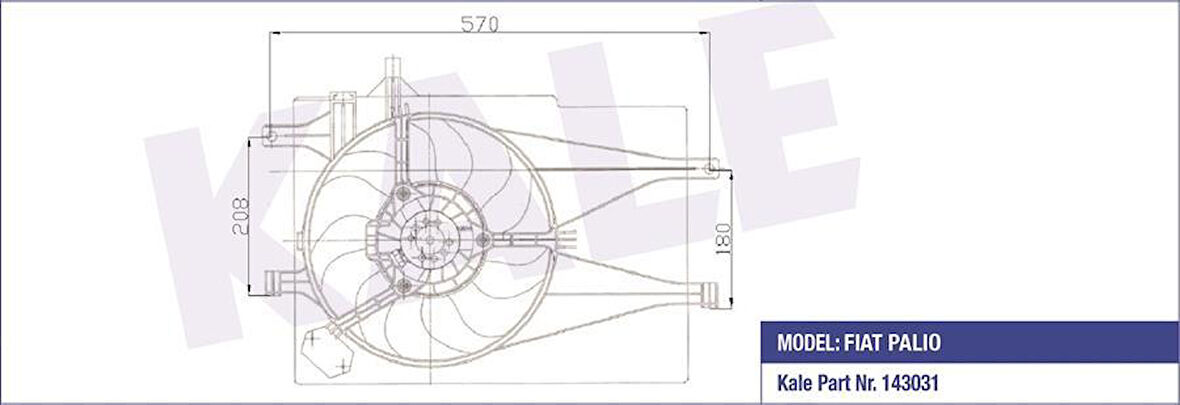 FAN GRUBU DAVLUMBAZLI FIAT PALIO-ALBEA 1.2-1.4 98 09 MT KLİMASIZ FAN MOTORU DAVLUMBAZLI