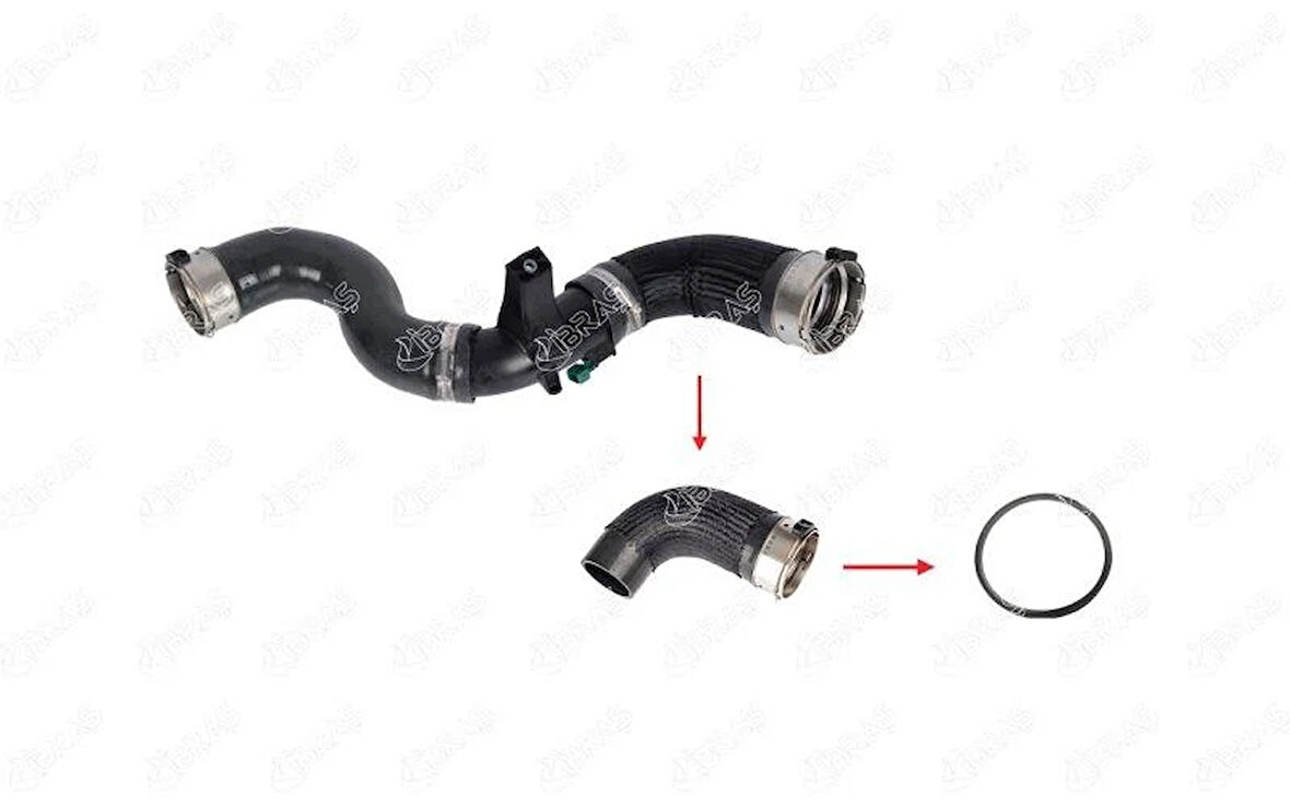 TURBOSARJ HORTUM CONTASI MERCEDES X-CLASS OM699 W470 17 . RENAULT MASTER M9T 2.3 dCi 14