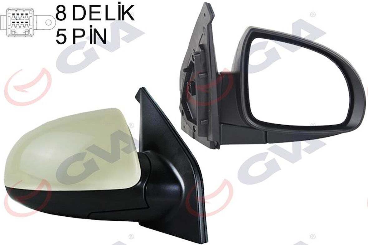 DIŞ DİKİZ AYNASI SAĞ PICANTO 06 ELEKTRİKLİ ISITMALI ASTARLI KONVEKS VM-753EHPR