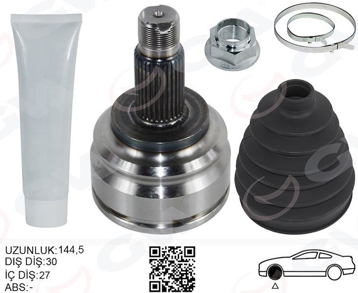 AKS KAFASI DIŞ ÖN SAĞ/SOL BMW X5 E53 05 00 144.5MM