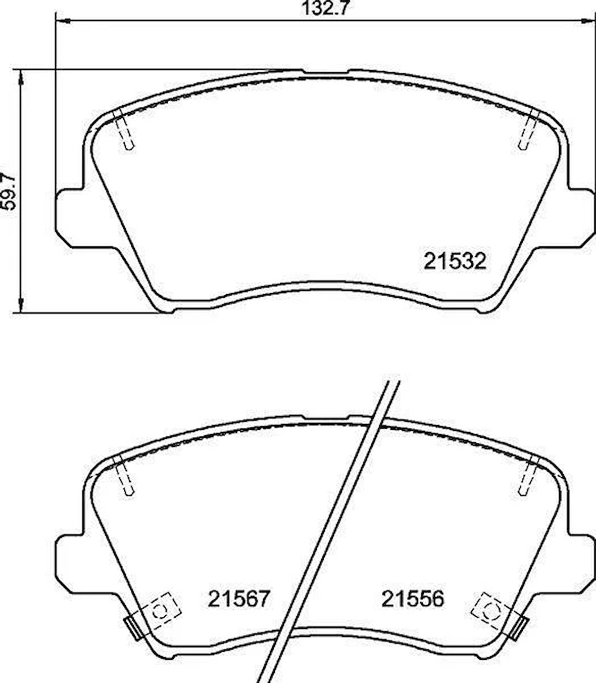 DİSK FREN BALATASI ÖN HYUNDAI İ30 1.4 11/16 KIA CEED 1.4 03/18