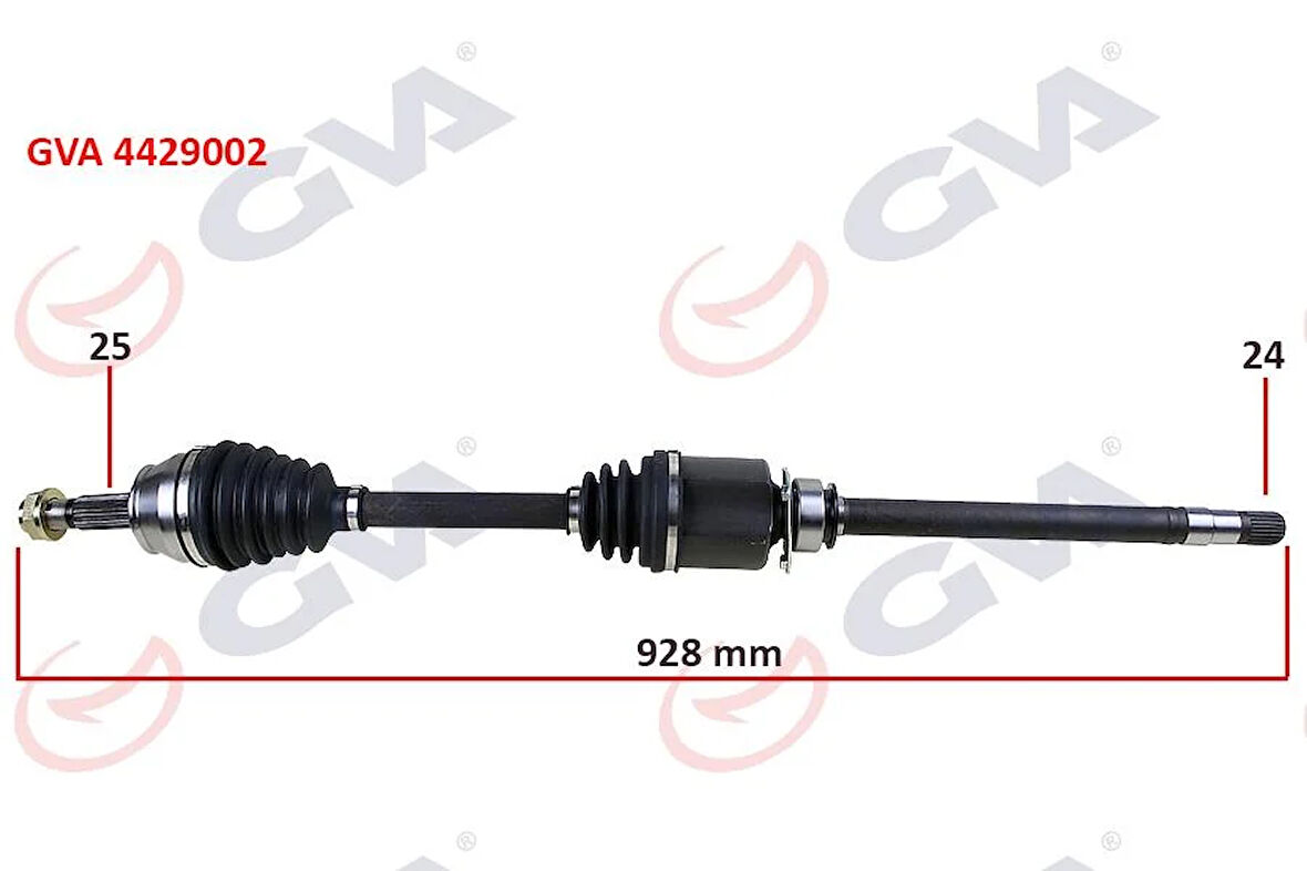 KOMPLE AKS SAĞ DOBLO 1.9 JTD 01 DOBLO-ALBEA 1.3 MTJ 05 928mm