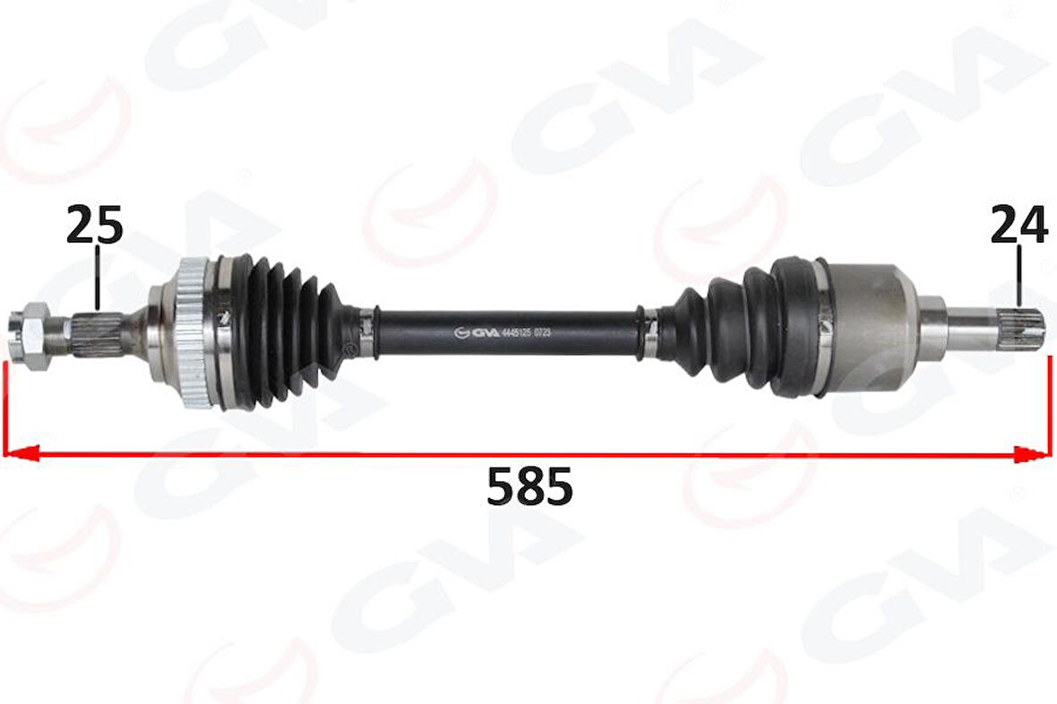 KOMPLE AKS ÖN SOL PSA PARTNER ORTA KASA 1.6 HDI ABSLI 03-08