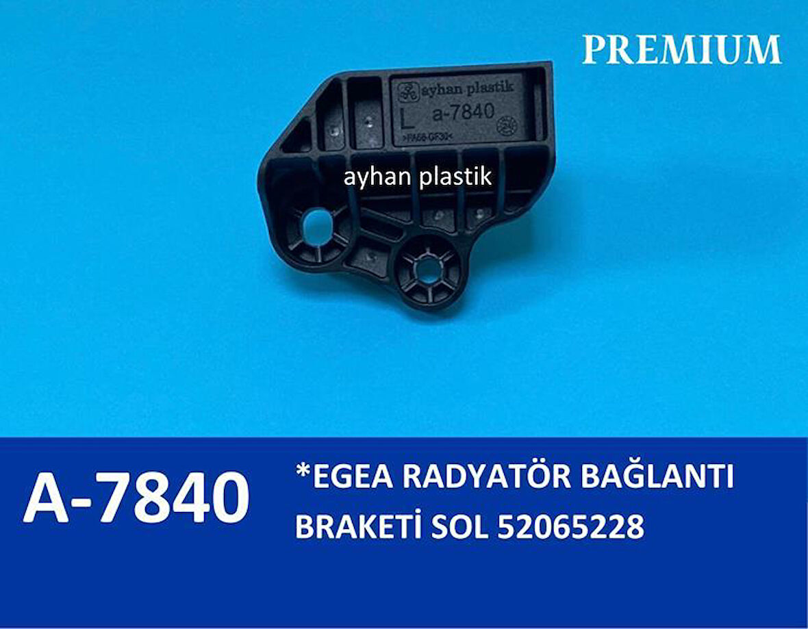 RADYATÖR BAĞLANTI BRAKETİ SOL EGEA 21.5 X 19 CM POŞET