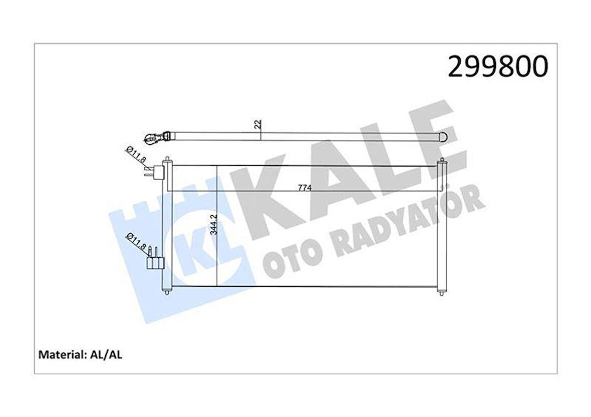 KLIMA RADYATÖRÜ CONNECT 02 14 1.8 TDCI 75-90-110PS