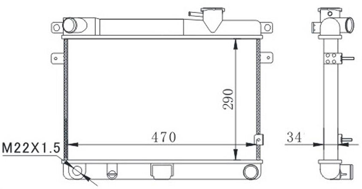 RADYATÖR M131 EM-YM 470x292x34 2 SIRA AL PL SİSTEM