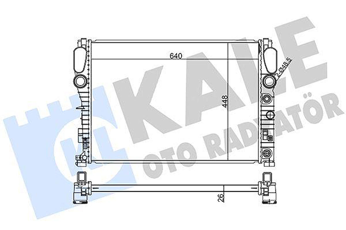 MOTOR SU RADYATORU MERCEDES M272 OM646 C219 W211 S211