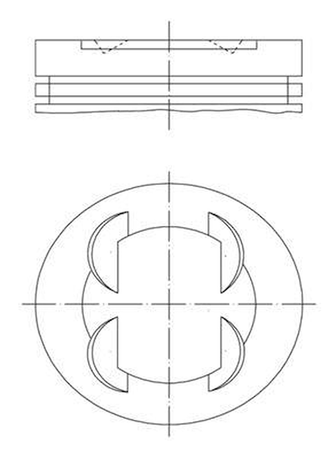 PISTON SEGMAN 86.4 mm BMW S50 B32 E36 M3 3.2