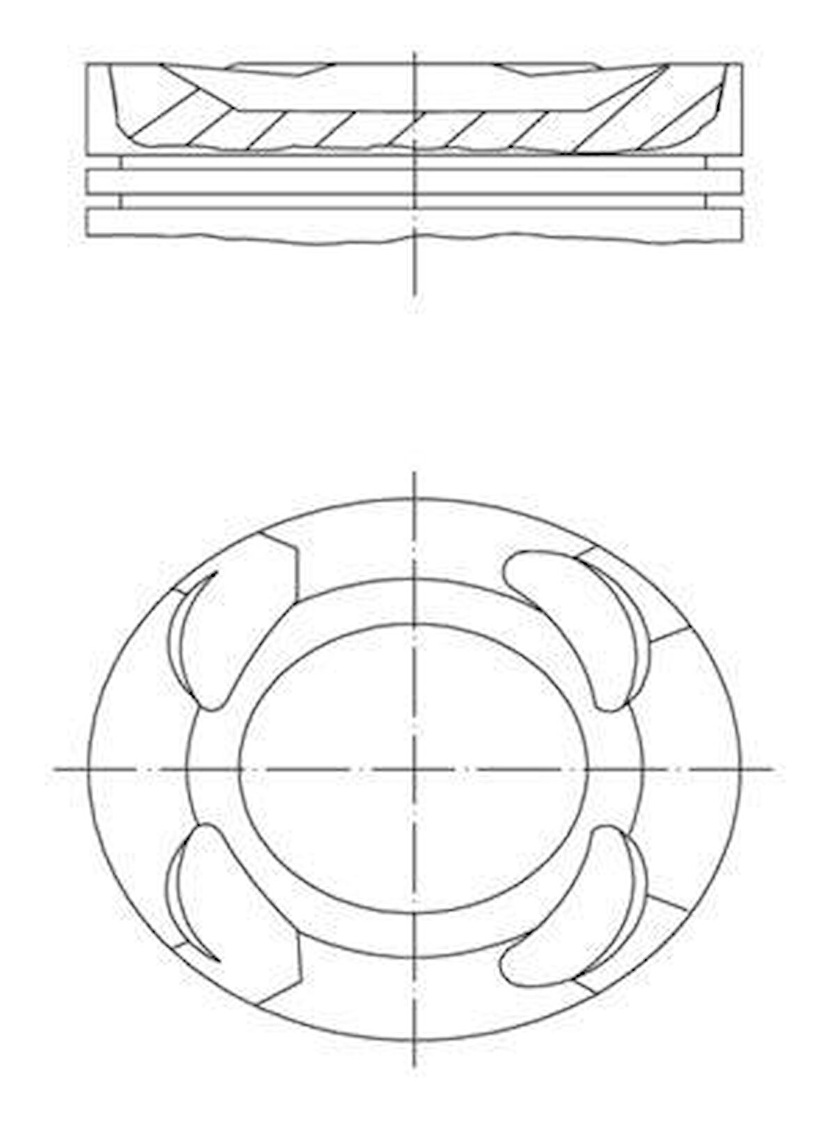 PISTON SEGMAN 82 mm STD BMW B38 B15 A B58 B30 A F20 F30 F40 F45 F46 F32 F36 F48 F39