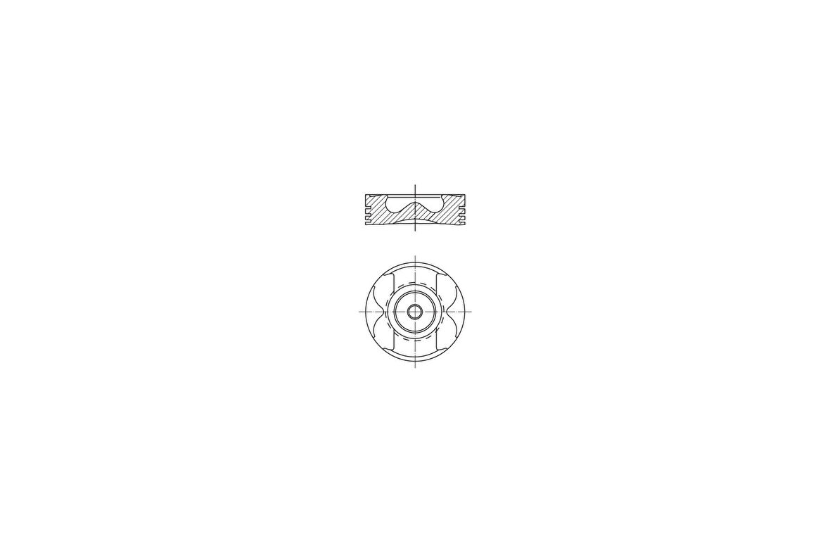 PISTON SEGMAN STD 80.00mm MERCEDES OM622 W447 . RENAULT R9M 1.6 dCi MEGANE TALISMAN TRAFIC NISSAN QASHQAI X-TRAIL NV300