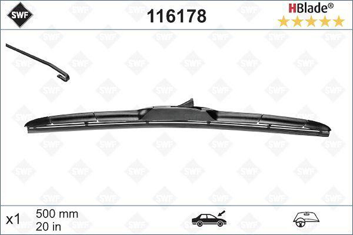 SİLECEK SWF 50cm x1 DISCOVERY SPORT 15 RANGEROVER SPORT TOYOTA LANDCRUISER 09 KIA SORENTO