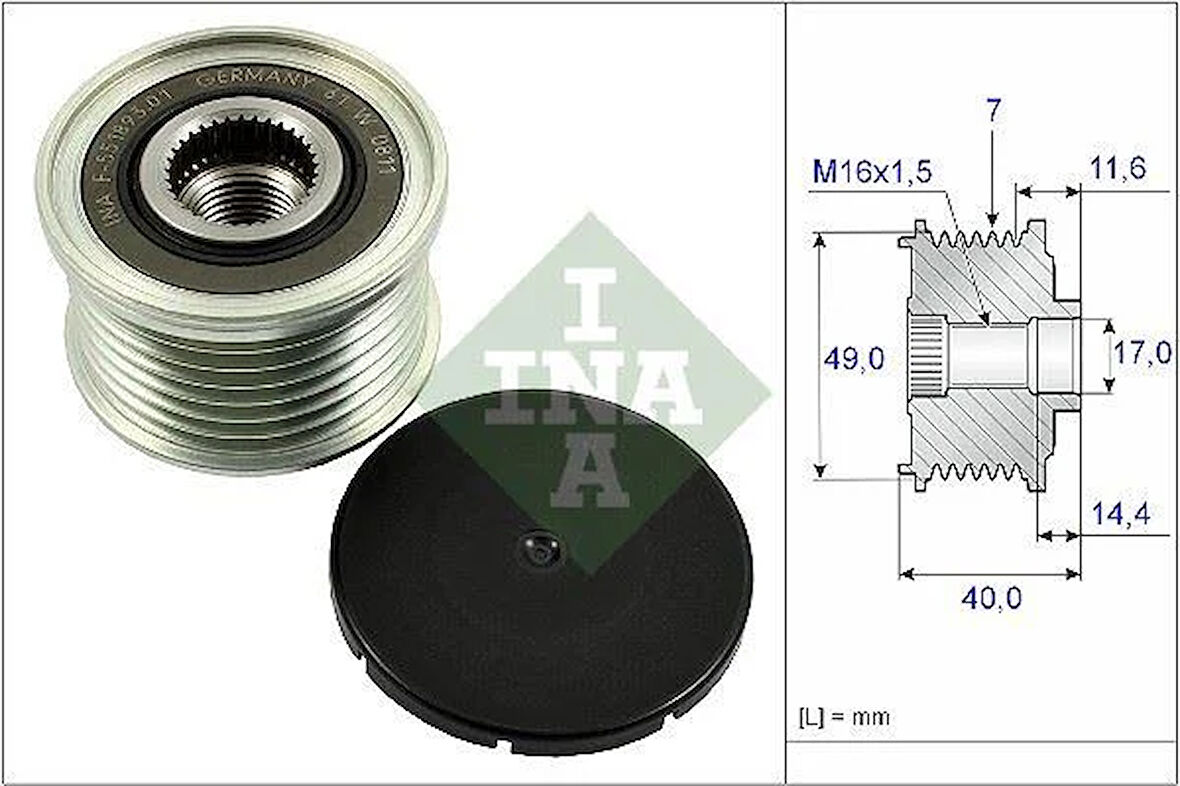 ALTERNATOR RULMANI BMW E70 06 10