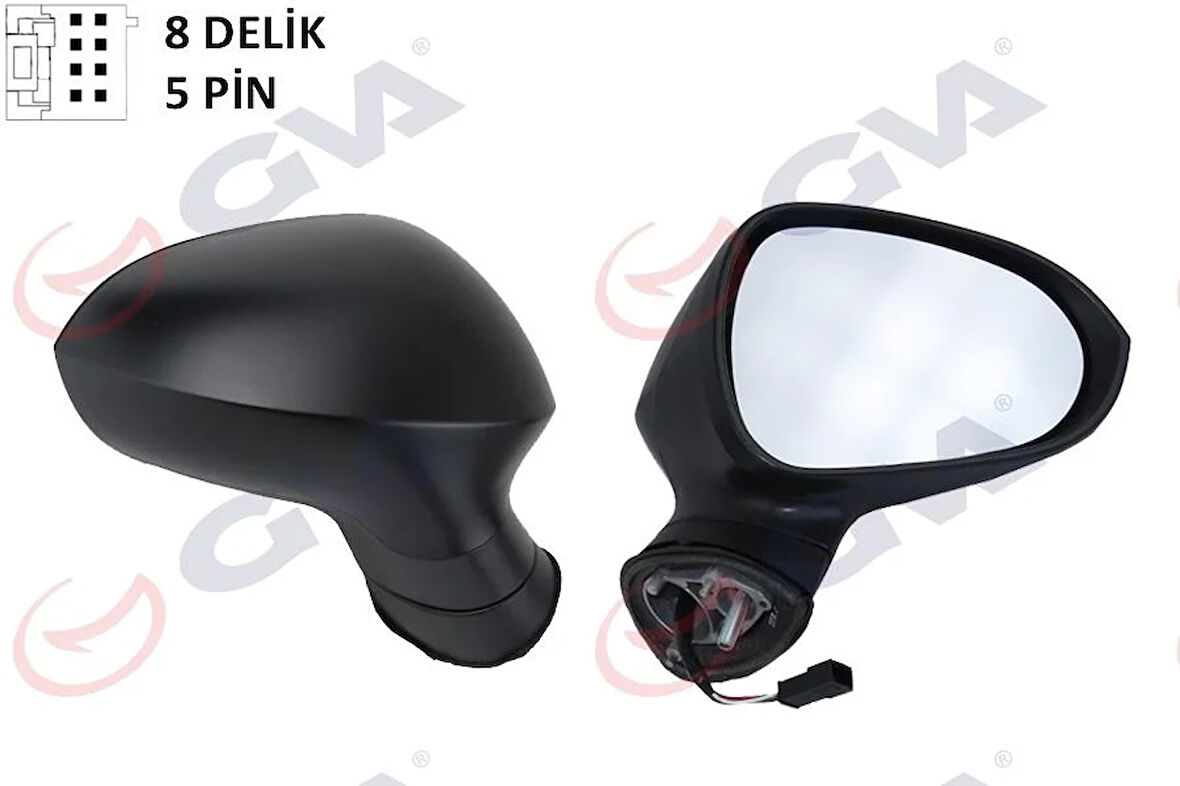 DIŞ DİKİZ AYNASI SAĞ IBIZA 08 ELEKTRİKLİ ISITMALI KONVEKS ASTARLI 5 FİŞ VM-364EHPR