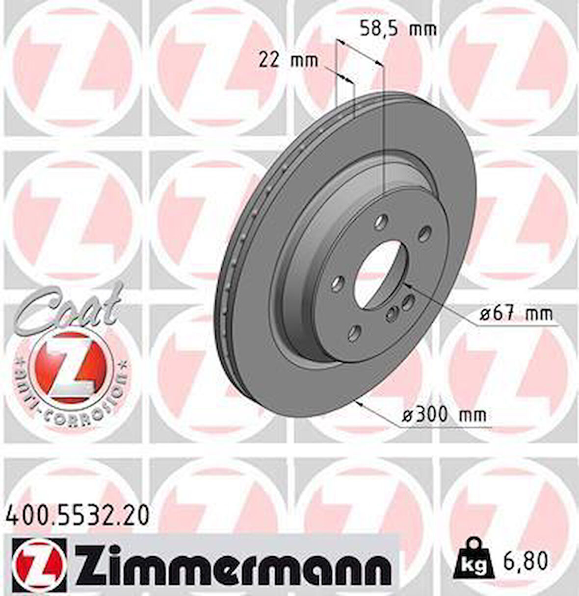 FREN DISKI ARKA MERCEDES S-CLASS W221 SL-CLASS R230