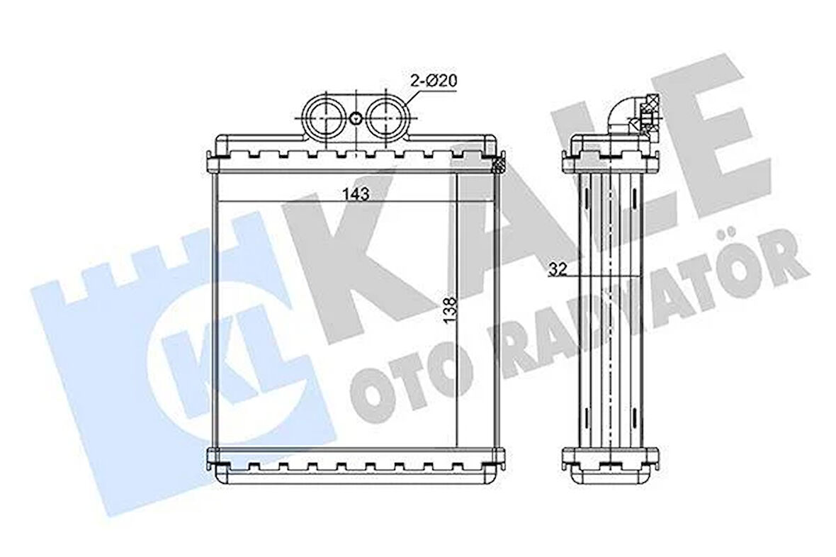 KALORİFER RADYATÖRÜ SUZUKI VITARA 1.6L SE416. 2.0L SV420. SV620 90-98 - ALEMİNYUM