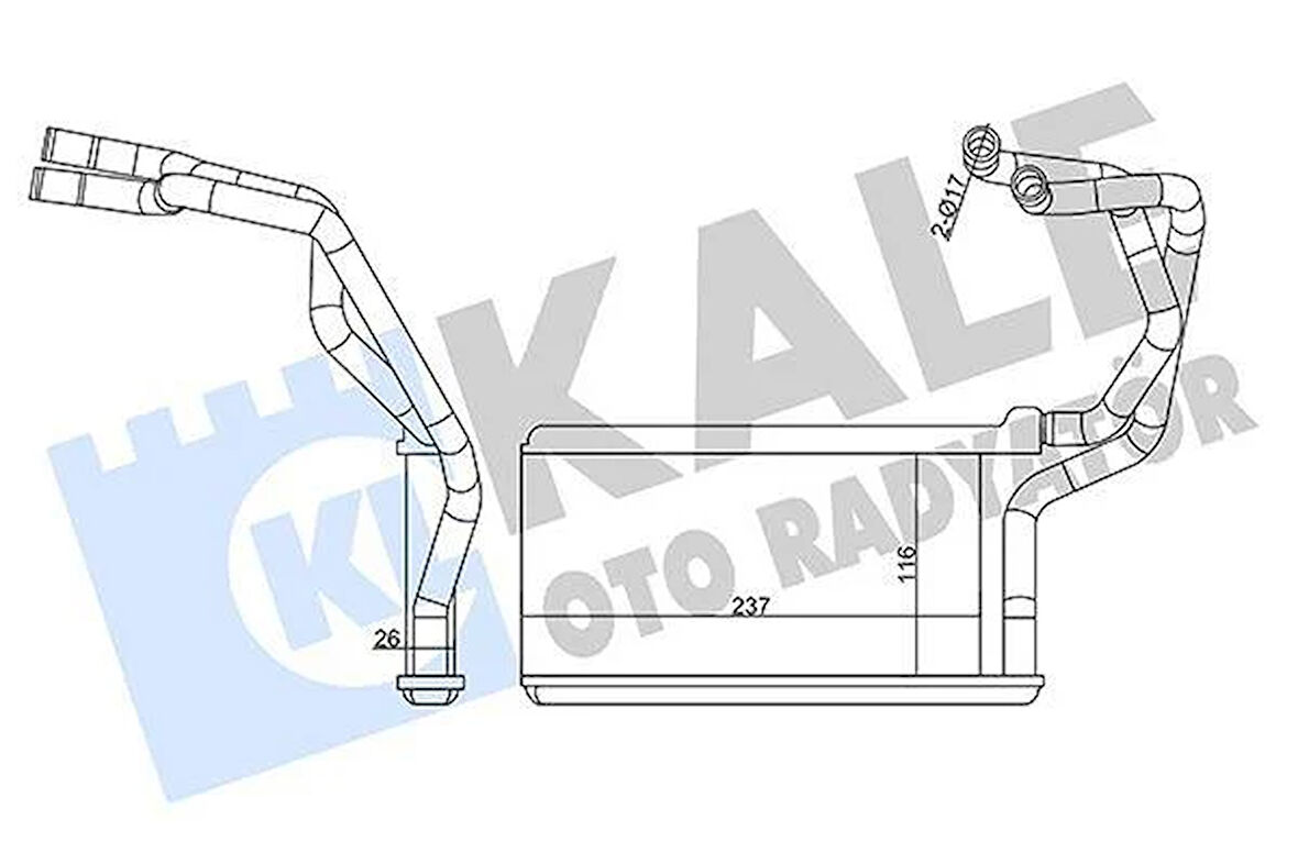 KALORİFER RADYATÖRÜ MITSUBISHI L200 2.5L 4D56T DI-D CR 4X2 4X4 KA4T KB4T 07-14 - ALEMİNYUM