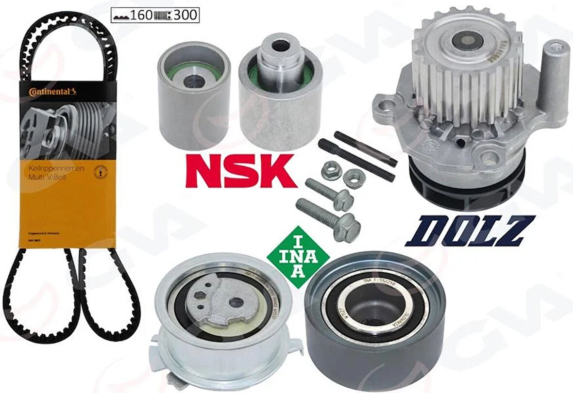 DEVİRDAİMLİ TRİGER SETİ AUDI A4-A5-A6-PASSAT-TIGUAN-SUPERB 2.0 TDI 10 CBAA-CBAB-CBBB-CBAC-CAGA-CAHA