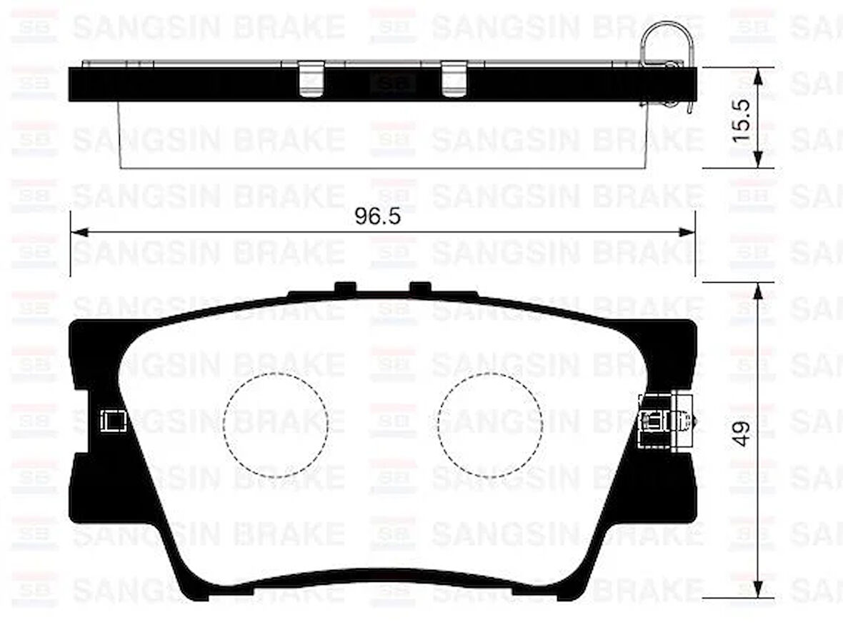 ARKA FREN BALATA TOYOTA RAV4 2.0L 1AZ-FE ACA30 ACA31 06-12 / RAV4 2.0L 1AD-FTV D4-D ALA40 12-