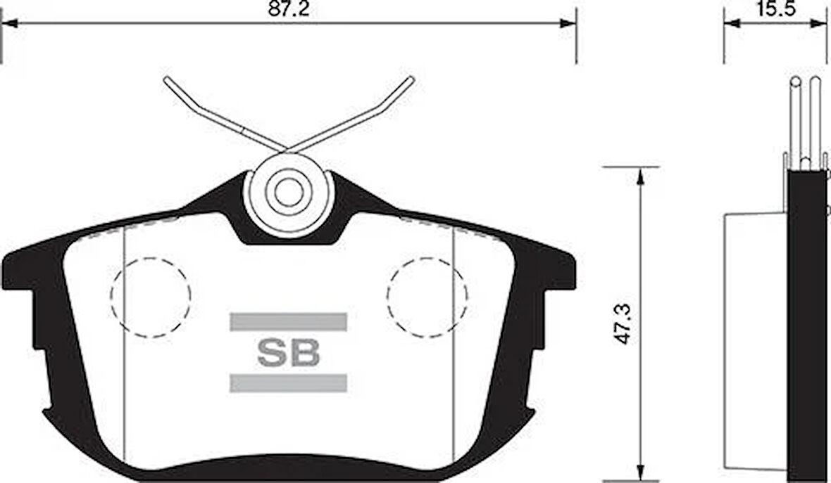 ARKA BALATA CARISMA 95-06 COLT 1.3-1.5 04-12 VOLVO S40 1.6-1.8-2.0-2.0T V40 95-04 GDB1314-G