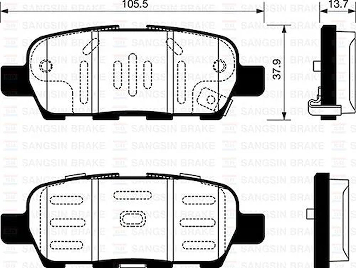 ARKA FREN BALATA NISSAN QASHQAI 1.6L 2.0L HR16 HR20 J10 06-10 / JUKE 1.5L Dci F15 10- 1.6L HR16DE F15 10- / MURANO 3.5L Z51 DCi 08- / X-TRAIL 2.0L M9R MR20DE T31 07-13