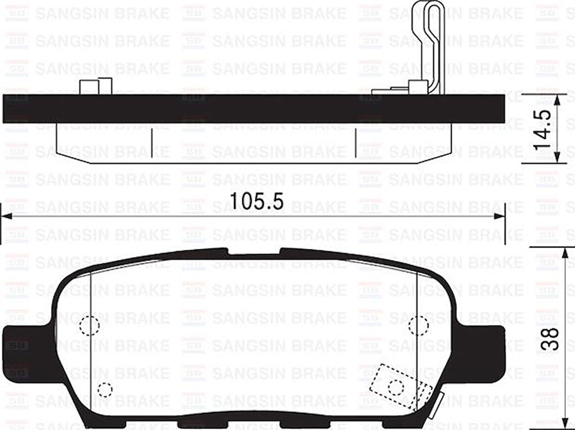 ARKA FREN BALATA NISSAN X-TRAIL 2.0L QR20 T30 01-07