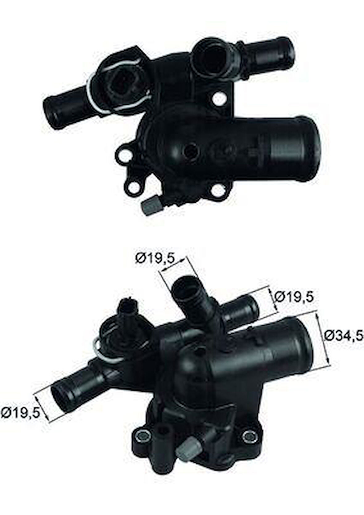 TERMOSTAT KOMPLE 89C LGN II-III 2.0 05 MGN II 2.0DCİ 05 LATITUDE 2.0DCİ 11 QASHQAI 1.5-2.0DCİ 07