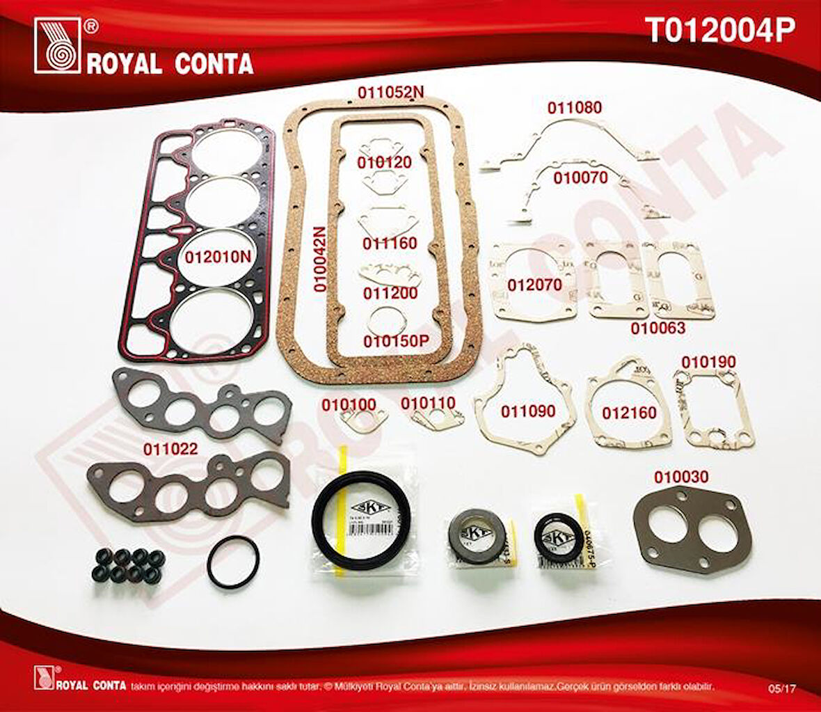 MOTOR TAKIM CONTASI FULL SKT KEÇE REİNZ SUBAP LAS M131 DKŞ 1600 88