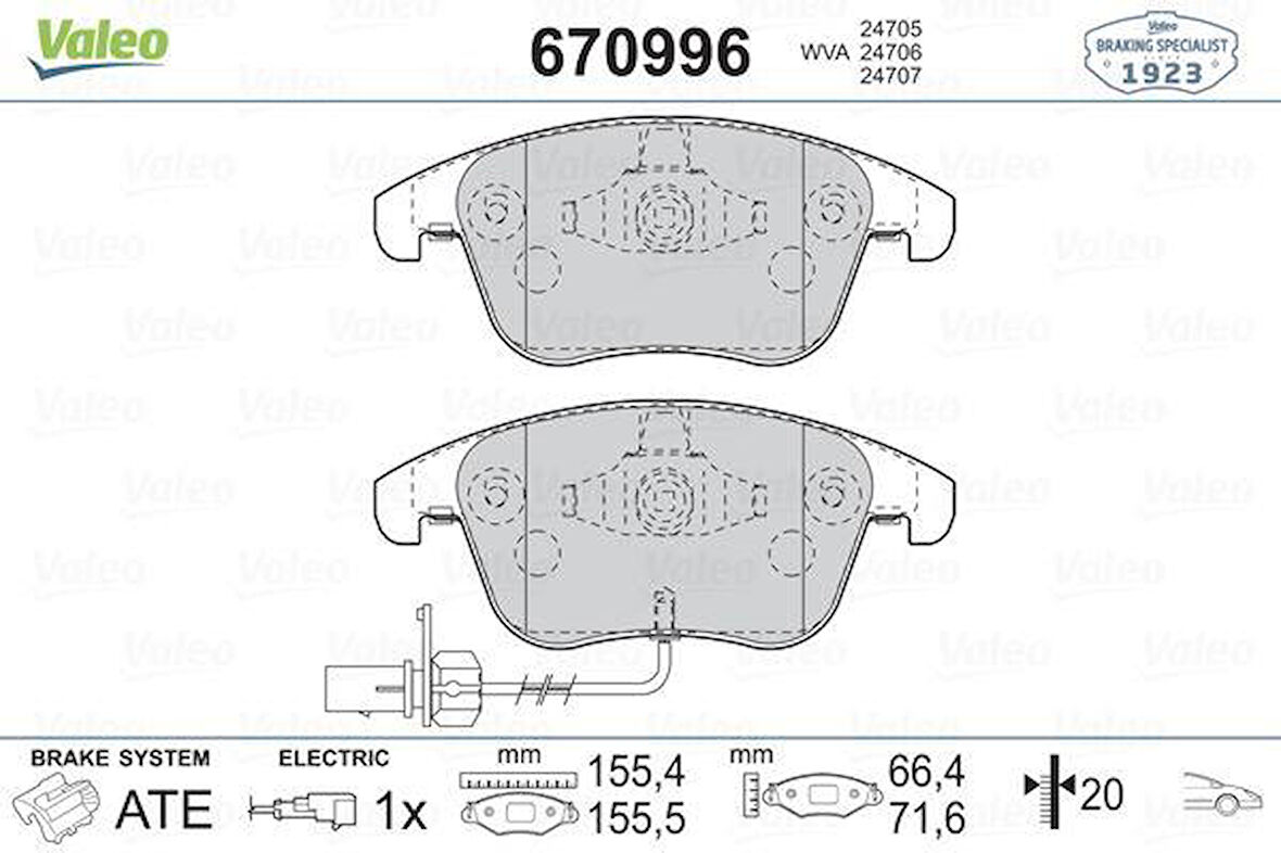 ÖN BALATA AUDI A4 - A5 09 GDB1814
