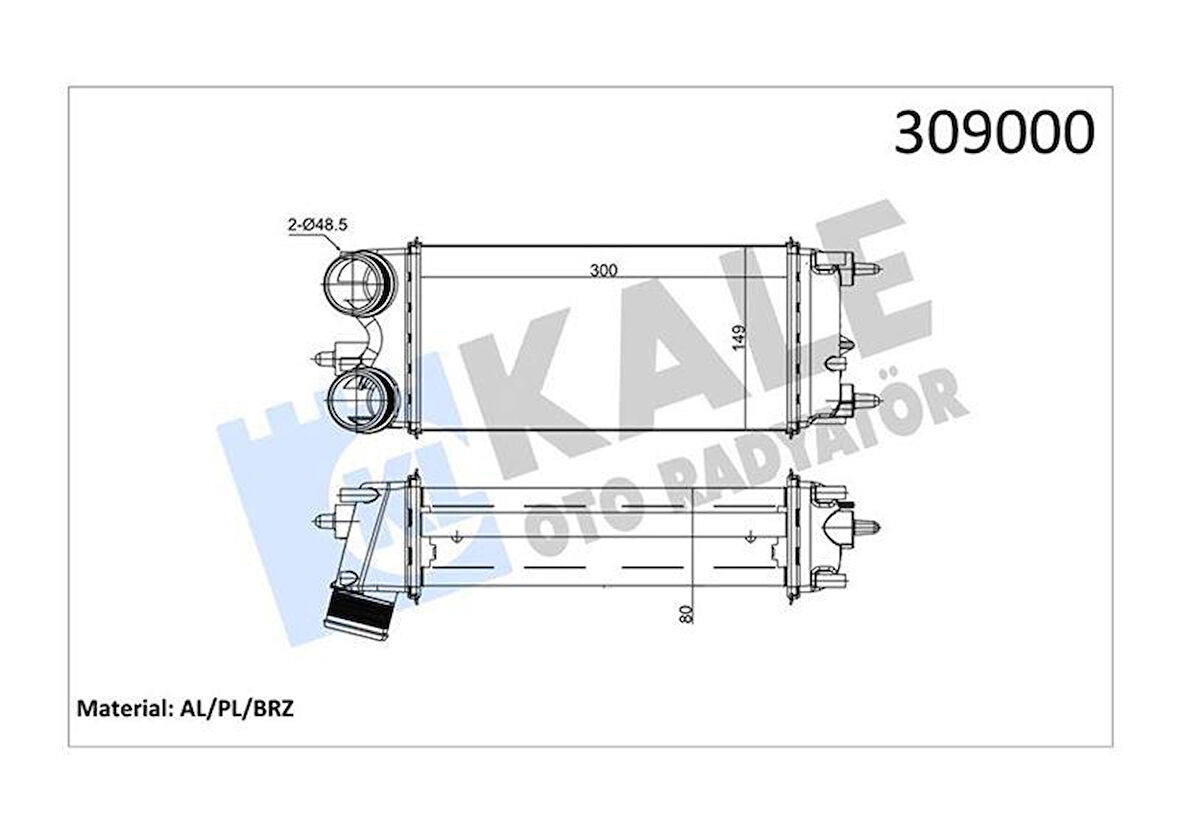 TURBO INTERCOLL RADYATORU TRANSIT COURIER FIESTA VI 08 B MAX ECOSPORT 13 1.5TDCI 1.6TDCI