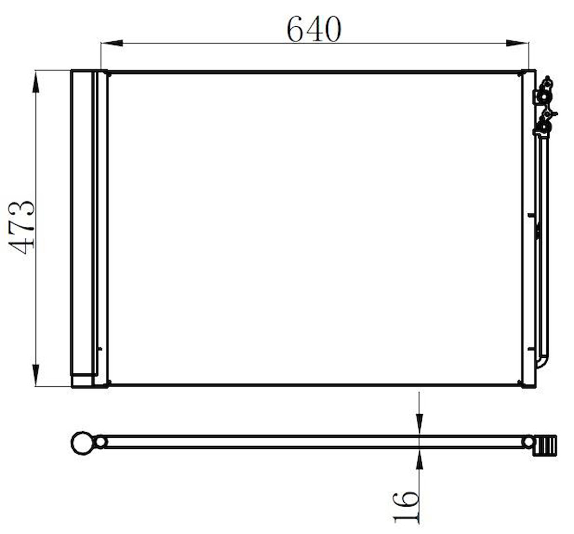 KLIMA RADYATORU BMW F10 F01 N47 N57 B47 B57