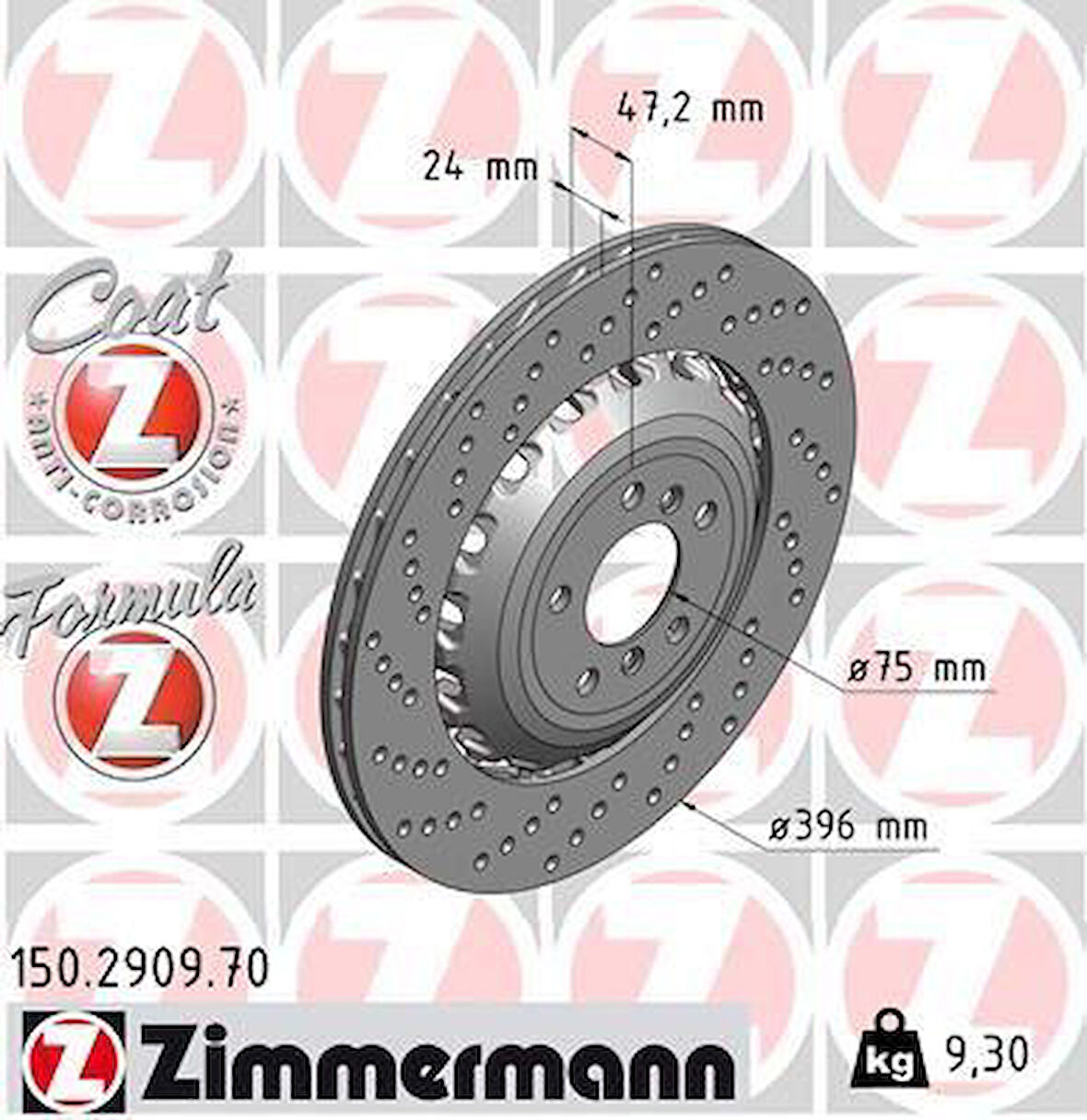 FREN DİSKİ ARKA SOL BMW M5 F10 M6 F12 F13 F06 HAVALI DELIKLI CIFT PARCALI