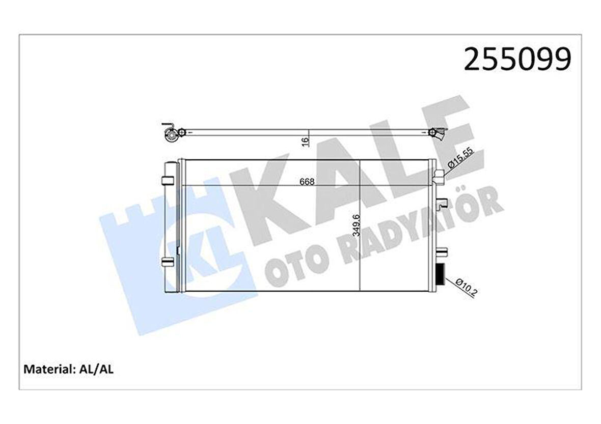 KLİMA RADYATÖRÜ KONDENSER RENAULT FLUENCE 09 MEGANE III 09 SCENIC III 09 1.2TCe 1.5dCi 1.6 1.9dCi 2.0 MÜŞÜRSÜZ