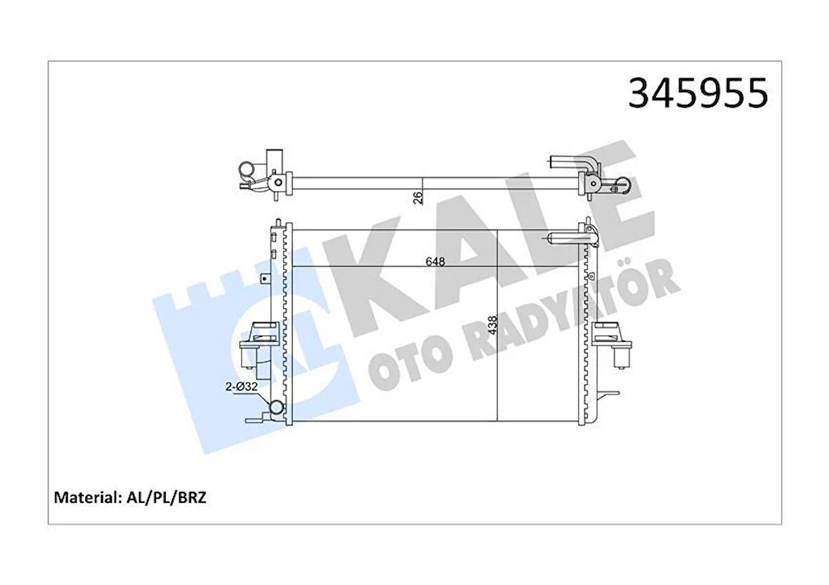 RADYATÖR AL/PL/BRZ MG ZT-MG ZT-T-ROVER 75
