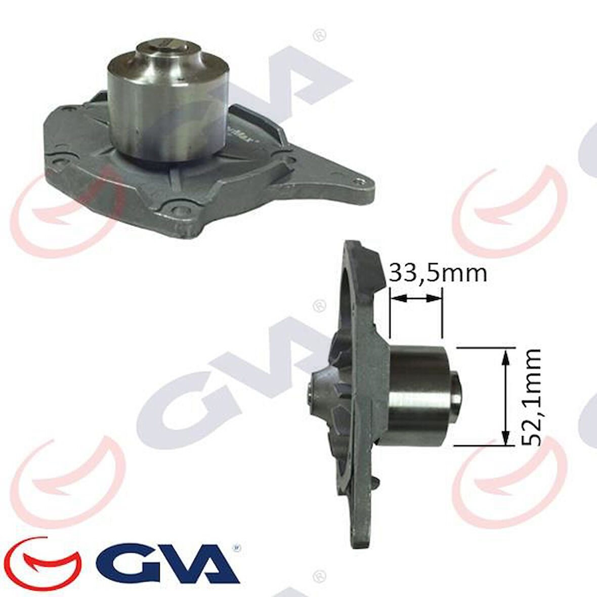 DEVİRDAİM SU POMPASI RENAULT CLIO II 01 06 MEGANE II 03 08 KANGOO 01 MODUS 04 SC NIC II 03 08 NISSAN MICRA III K12 03 10 SUZUKI JIMNY 03 BÜYÜK ÇARK