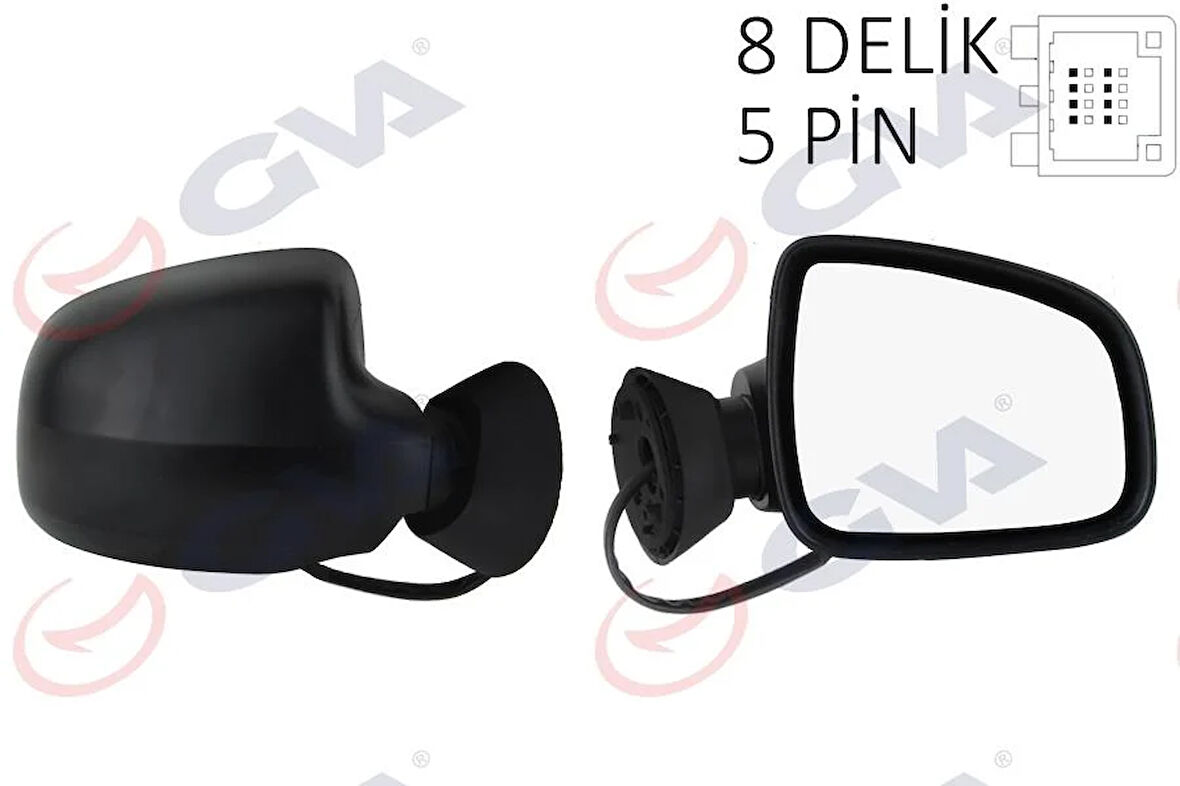 DIŞ DİKİZ AYNASI SAĞ LOGAN SW-MCV 08 ELEKTRİKLİ ISITMALI KONVEKS 5 FİŞ VM-6801EHR