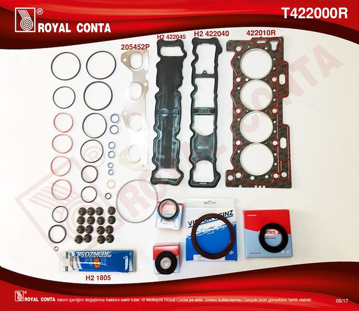 MOTOR TAKIM CONTASI CORTECO KEÇELİ S.LASTİKLİ P206-P207P307-P1007-C2-C3-C4 1.4 16V 03 88HP ET3J4
