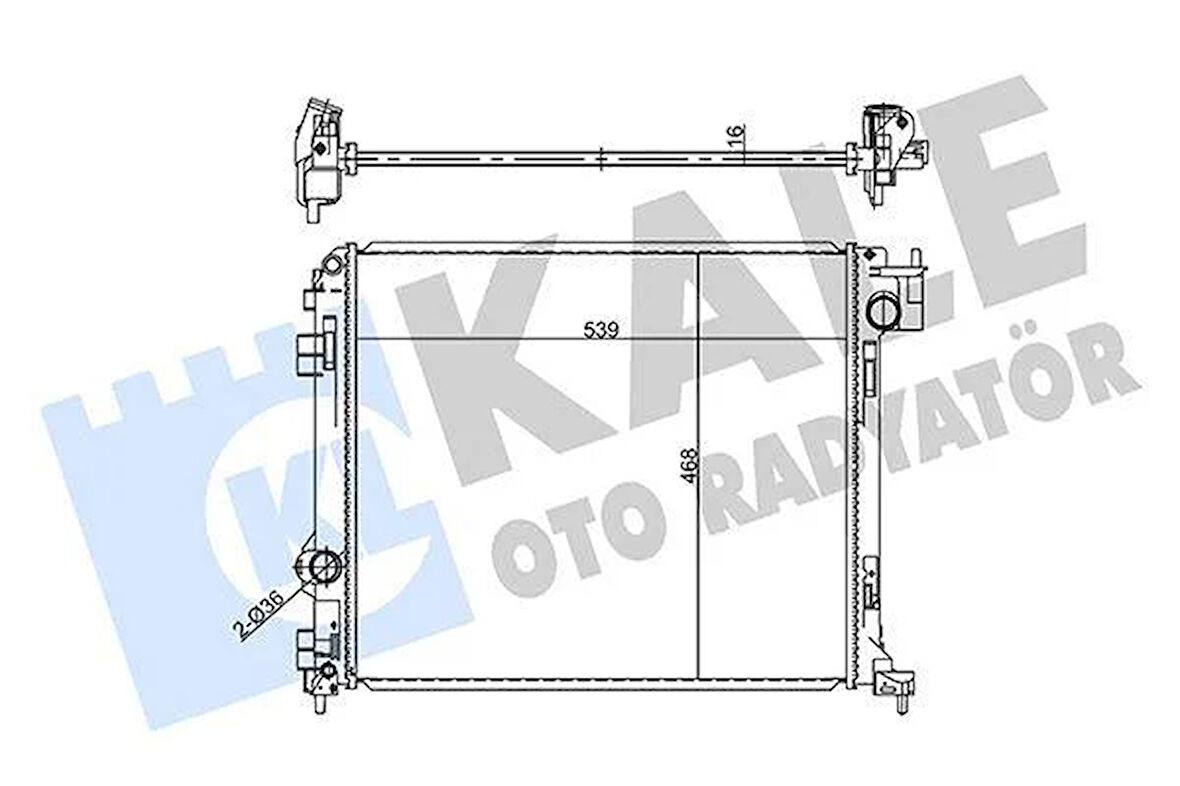 RADYATÖR NISSAN QASHQAI II J11 1.5 DCI 2013-KADRAJ 1.6 DCI 2015 AL/BRZ