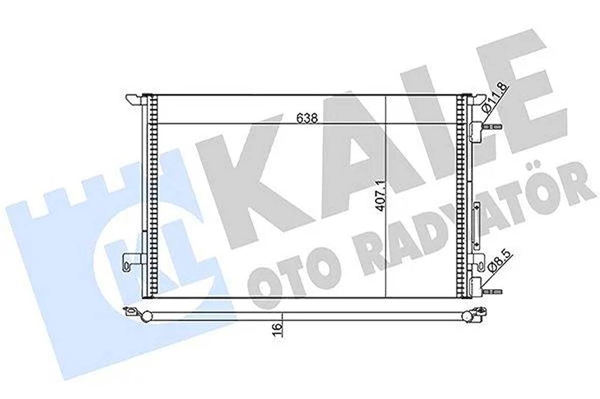 KLİMA KONDENSERİ VECTRA C AL/AL 688x668x16
