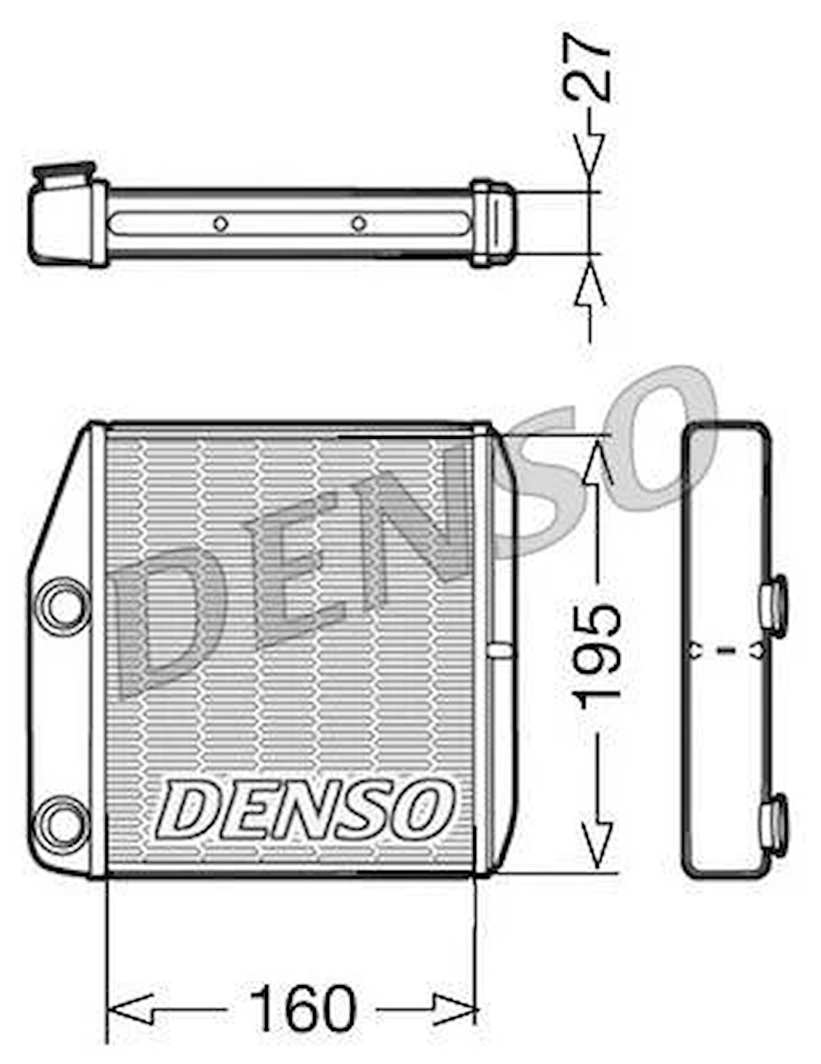 KALORİFER RADYATÖRÜ CORSA D 06 CORSA E 14 ADAM 14 MITO-DOBLO III-LINEA-FIORINO-PRATICO- GRANDE PUNTO 1.2-1.3-1.4 BORUSUZ TİP