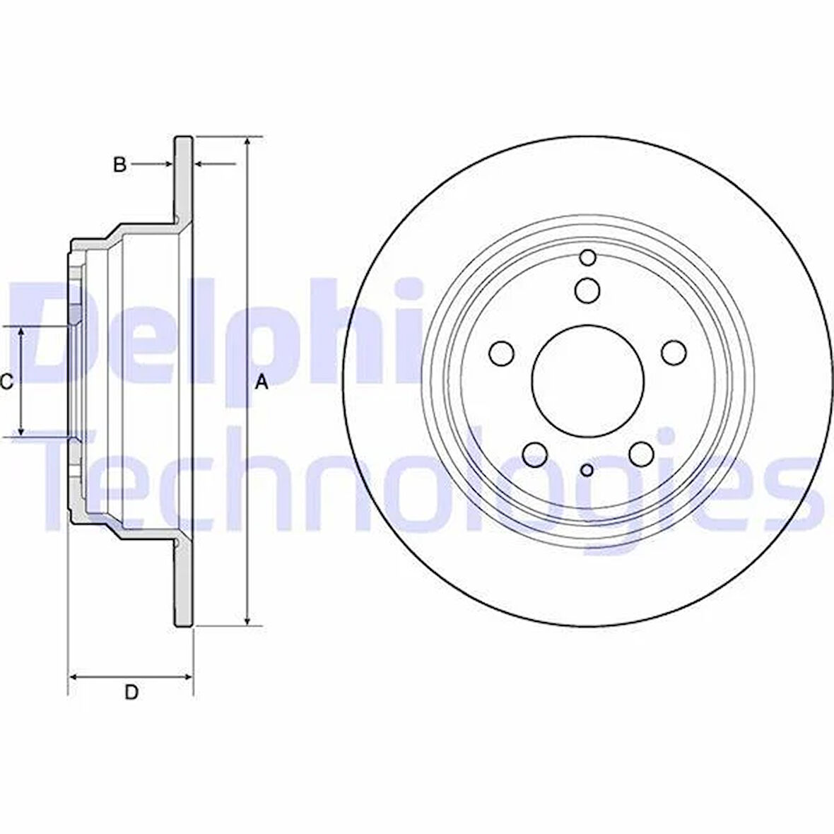 ARKA FREN AYNASI VOLVO 850 91-97 -S70-C70-V70-960-2.0-2.5-2.5 20V-2.5TDI 97 295x5DLxHAVALI