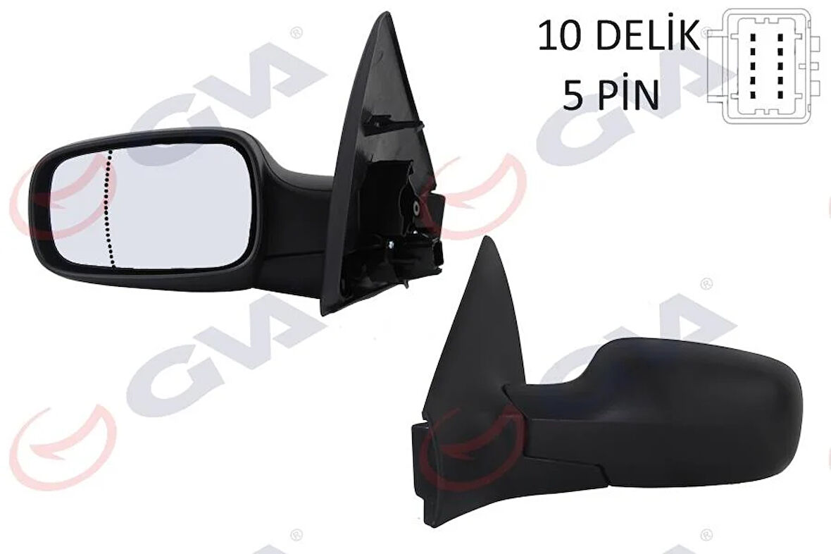 DIŞ DİKİZ AYNASI SOL MEGANE 02 ELEKTRİKLİ ISITMALI ASFERİK 5 FİŞ VM-138EHAL