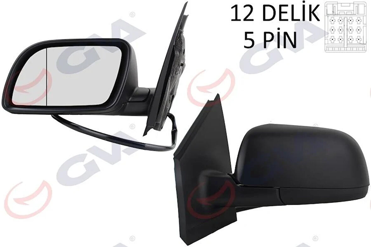 DIŞ DİKİZ AYNASI SOL POLO 02 ELEKTRİKLİ ISITMALI ASFERİK 5 FİŞ VM-194EHAL