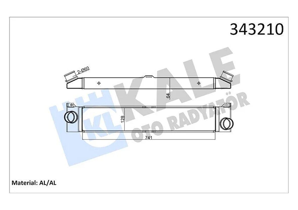 TURBO RADYATÖRÜ INTERCOOLER DUCATO-BOXER-JUMPER 2.2-2.3-3.0 D 06 740x127x50