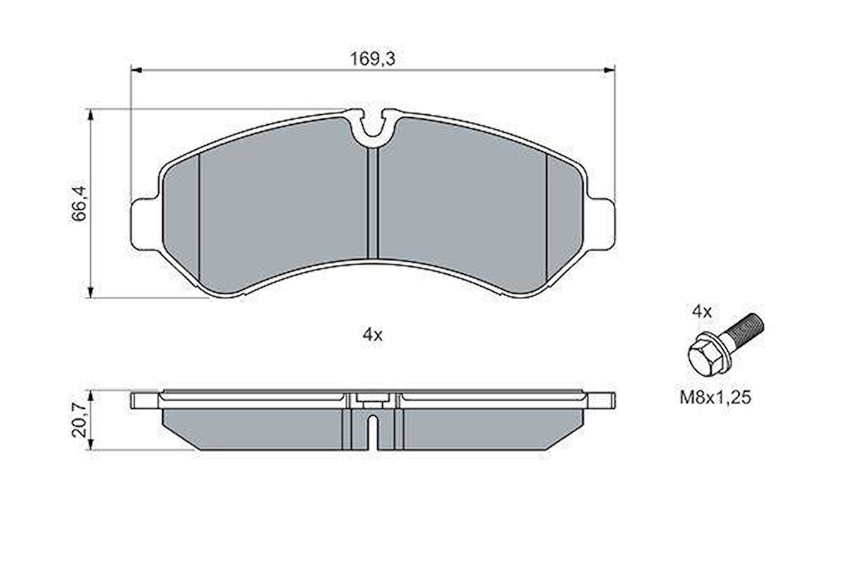 FREN BALATASI ARKA MERCEDES SPRINTER B907 18