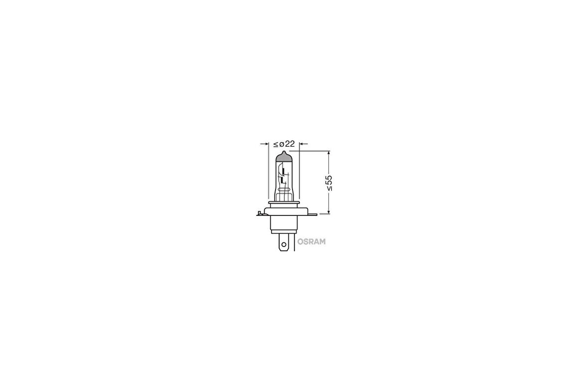 AMPUL 12V H4 60/55W 43T TIRNAKLI KOLORMATİK-ALLSEASON SUP.SERİ 30 FAZLA TÜM HAVA KOŞULLARI İÇİN